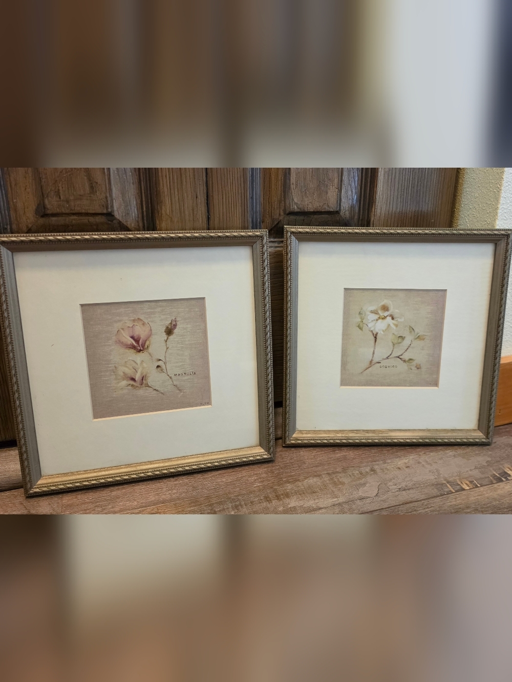 Two Vintage Cheri Blum Prints "Magnolia" And "Dogwood"